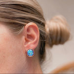 Mermaid Shimmer Stud Earrings
