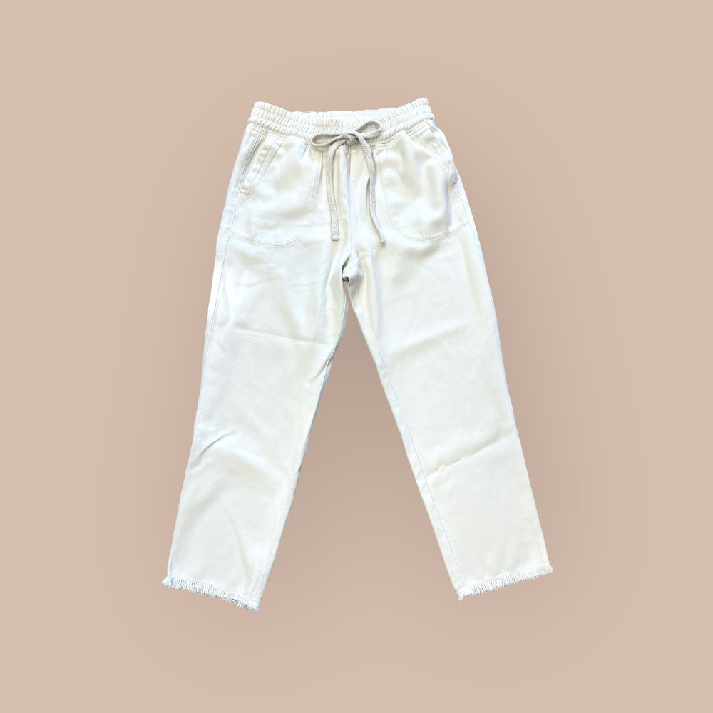 Kut from the Kloth Drawcord Pant with Frayed Hem