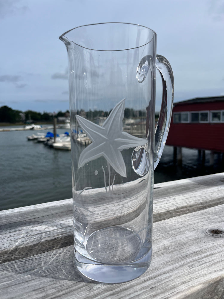 Starfish Glass Pitcher