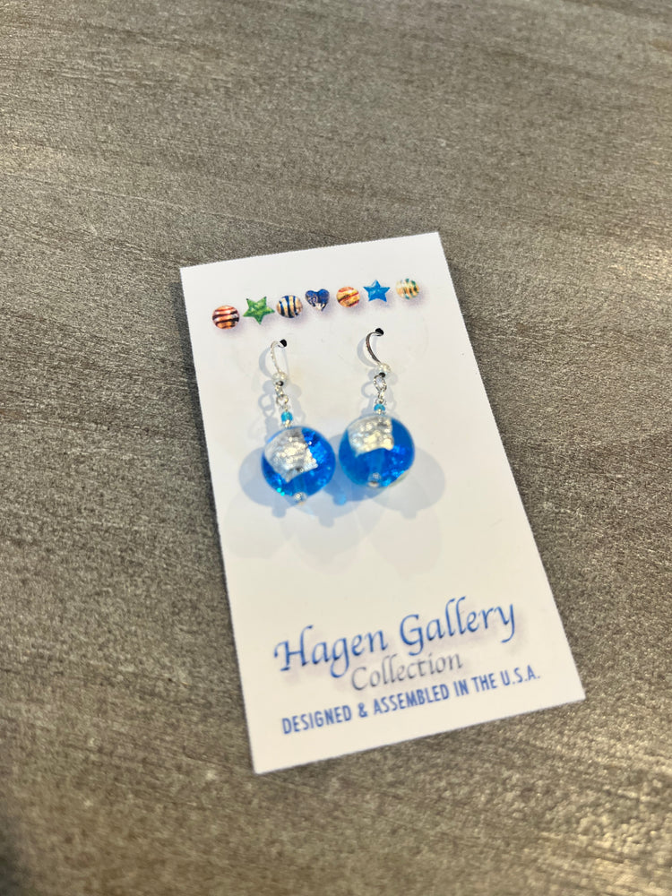 Venetian Glass Dangle Earrings