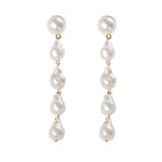 Natural Pearl Statement Drop Earrings