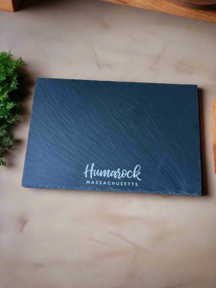 Custom Town Slate Serving Board - Marshfield or Humarock