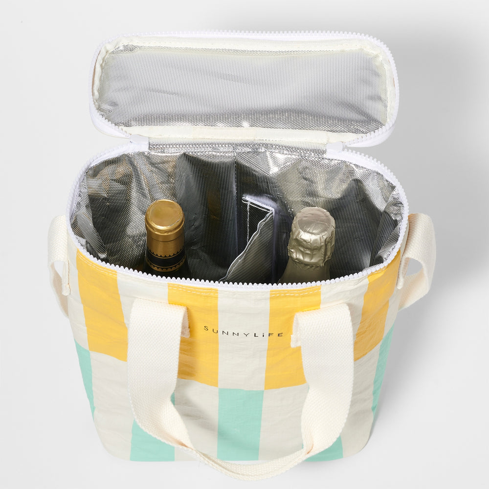 Striped Drinks Cooler Bag