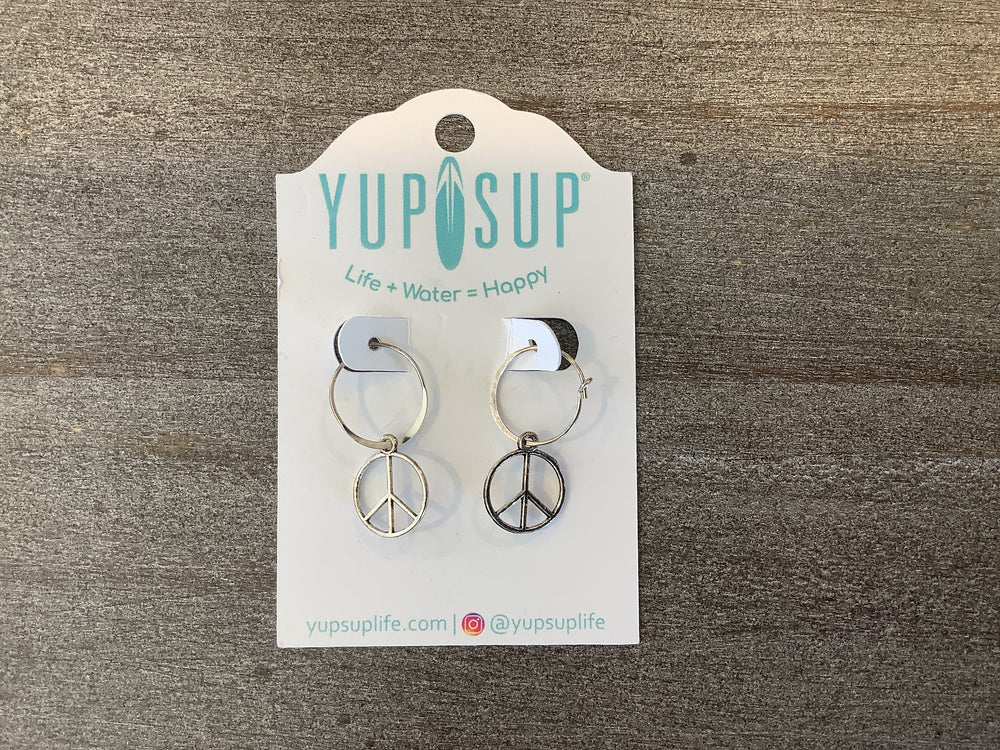 Peace Circle Earrings