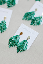 Petite Palm Drop Statement Earrings