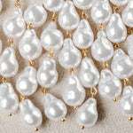 Natural Pearl Statement Drop Earrings