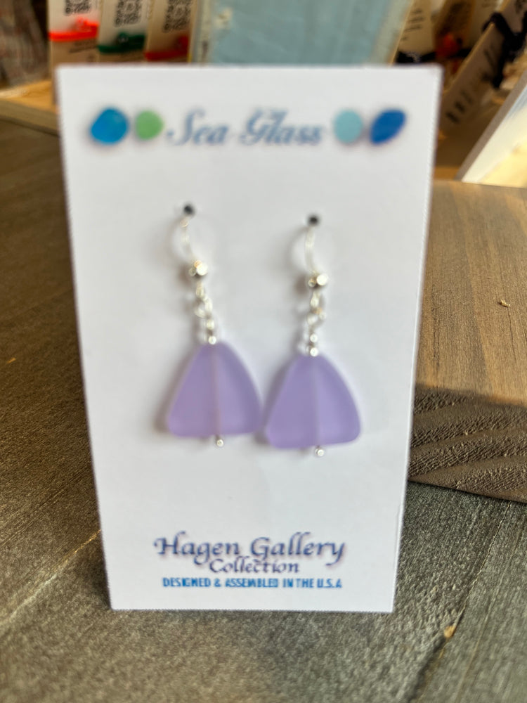 Tumbled Sea Glass Earrings