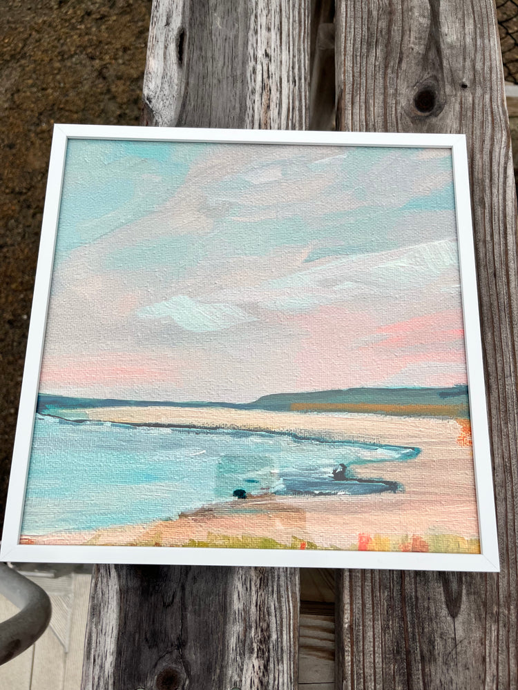 Pastel Beach Framed Printed Artwork