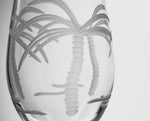 Palm Tree Wine Glass