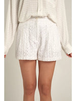 Cotton Eyelet Shorts