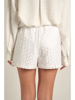 Cotton Eyelet Shorts