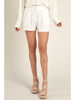 Cotton Eyelet Shorts