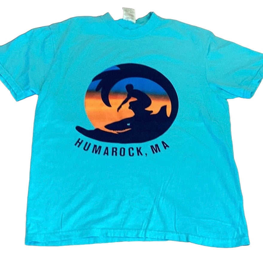 Neon Shark Surfer T-Shirt - Humarock, MA