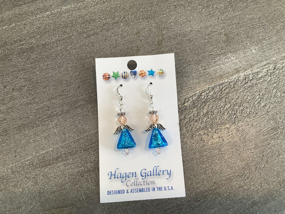 Venetian Glass Dangle Earrings