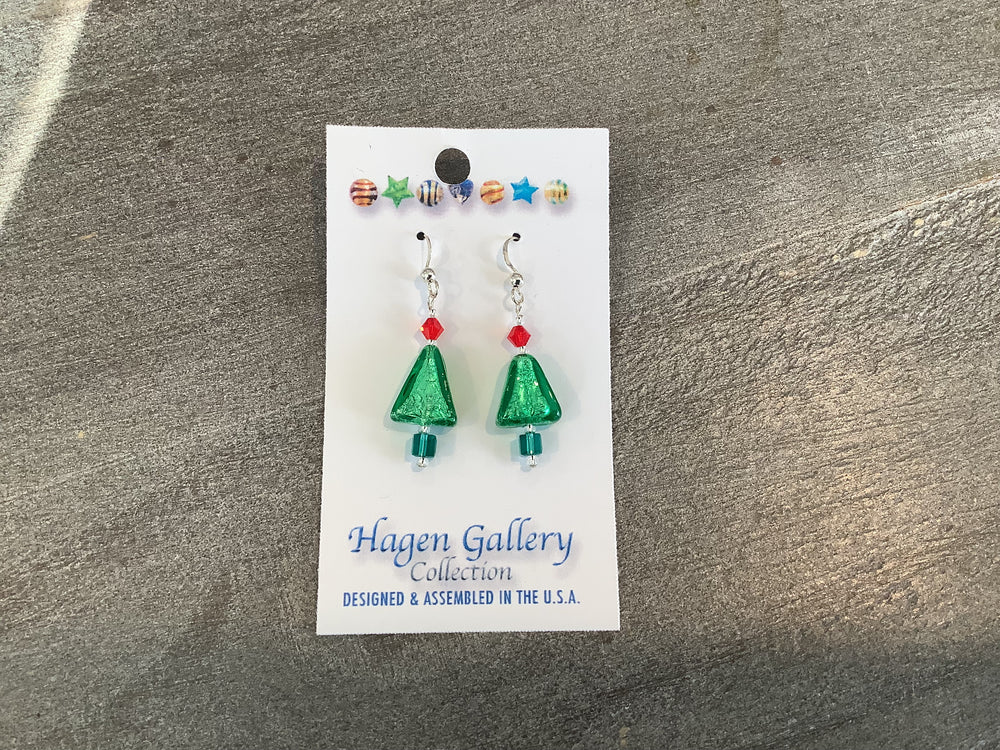 Venetian Glass Dangle Earrings