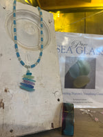 Ocean Cairn Pendant Sea Glass Necklace