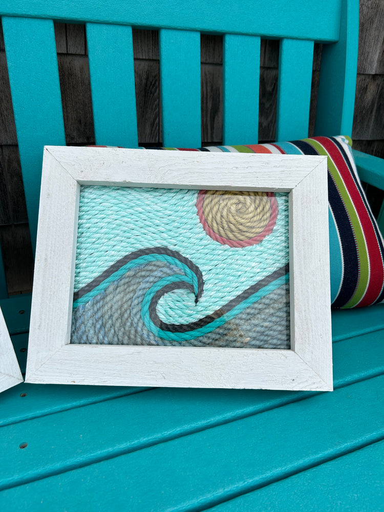 Framed Rope Wave Artwork