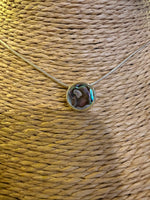 Damon’s Point Abalone Shell Circle Necklace