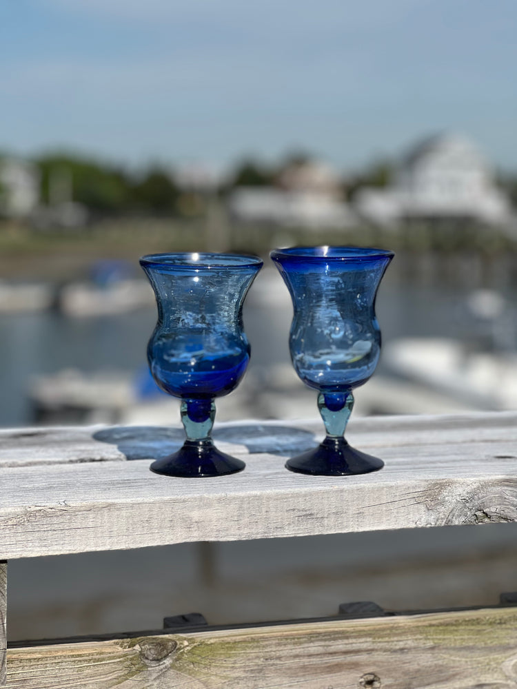 Cobalt Blue Glass Cups