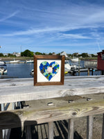 Seashell & Seaglass Heart Decor