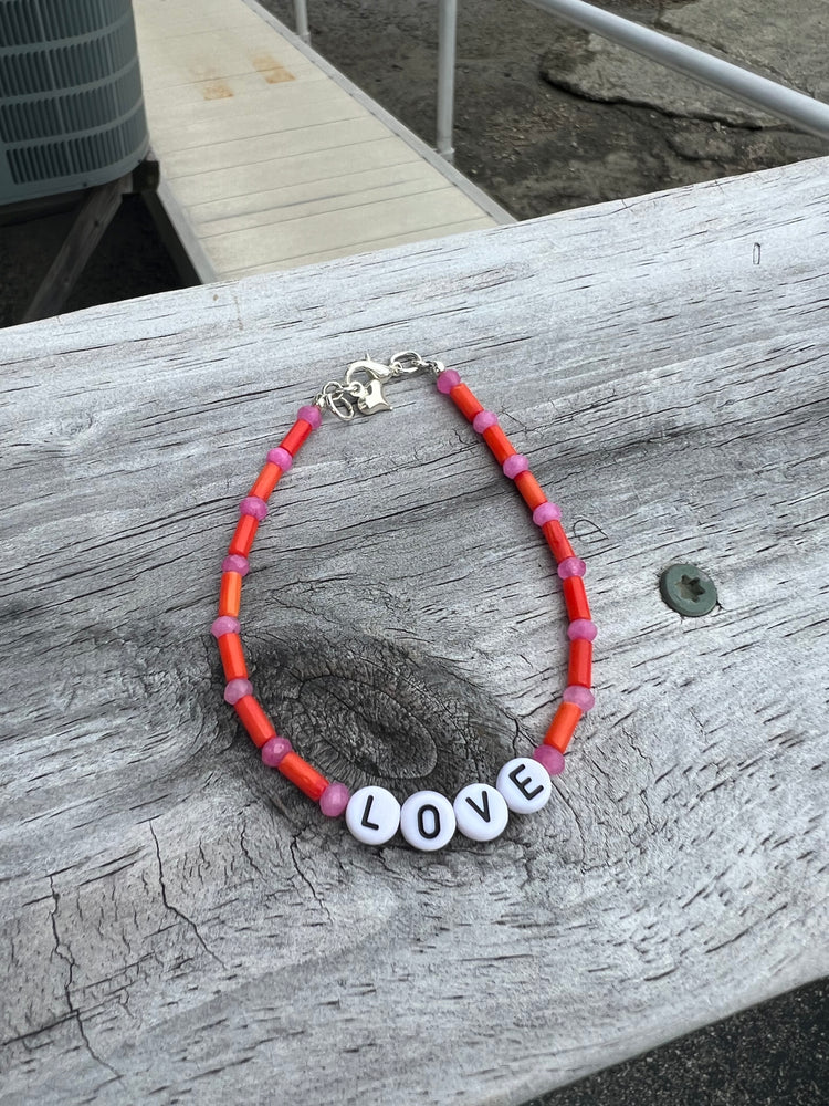 Beaded LOVE Bracelet