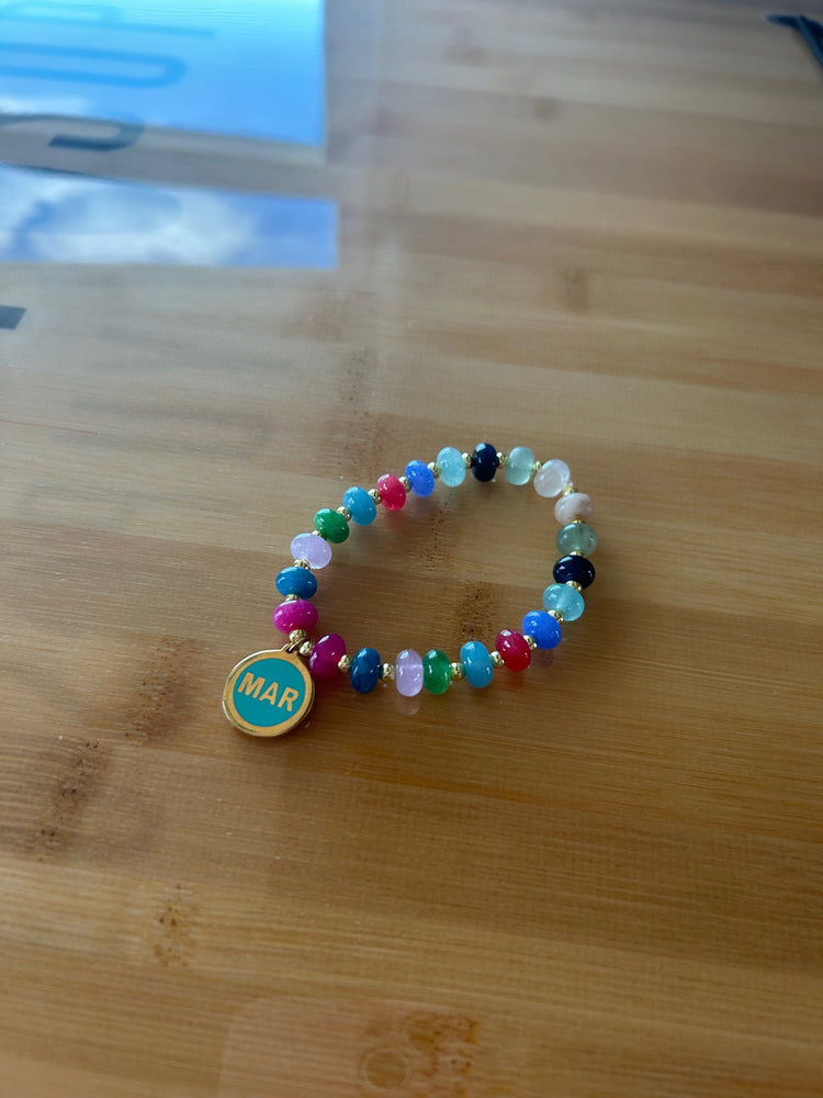 Colorful Marshfield Charm & Quartz Bracelet