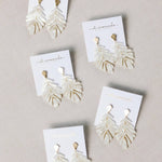 Petite Palm Drop Statement Earrings