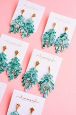 Petite Palm Drop Statement Earrings