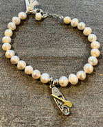Freshwater Pearls and Paddleboard Bracelet
