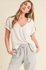 Zoie V-Neck Short Sleeve Top