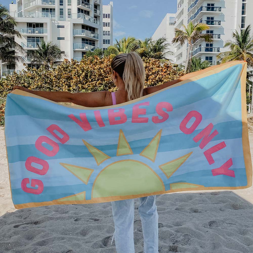 Good Vibes Only Beach Towel