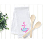 Pink Anchor Kitchen Towel