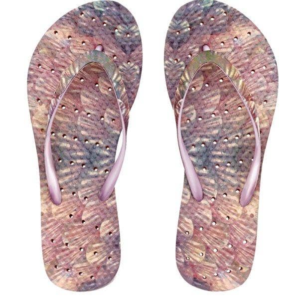 Mermaid flip flops hot sale