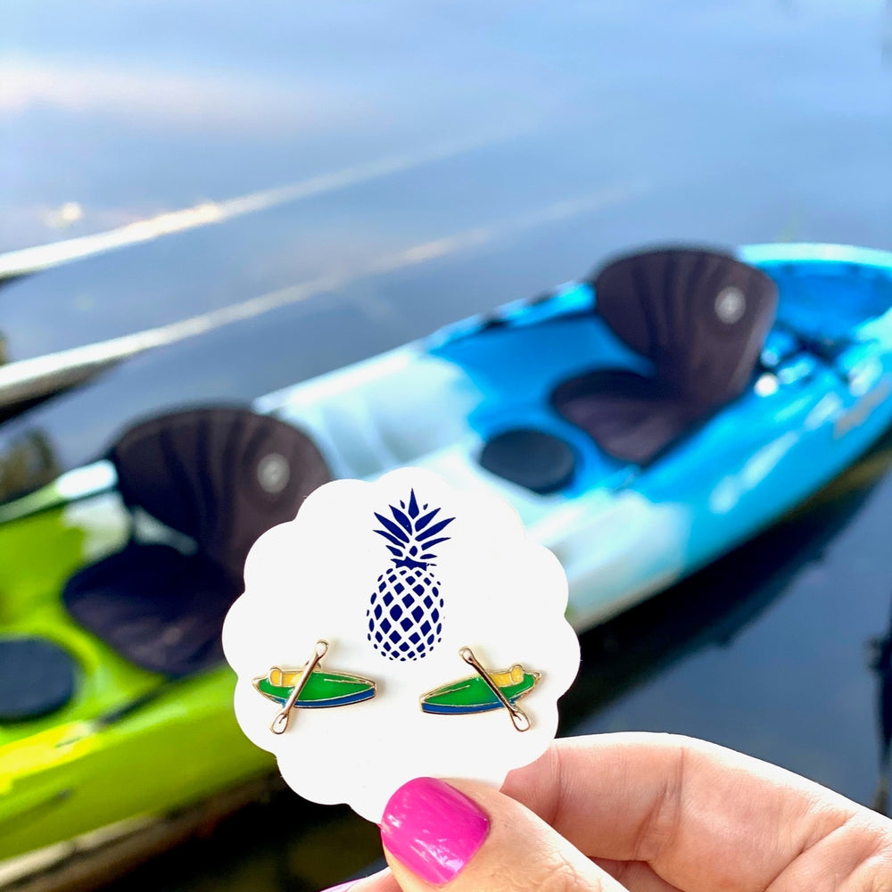 Kayak Enamel Stud Earrings