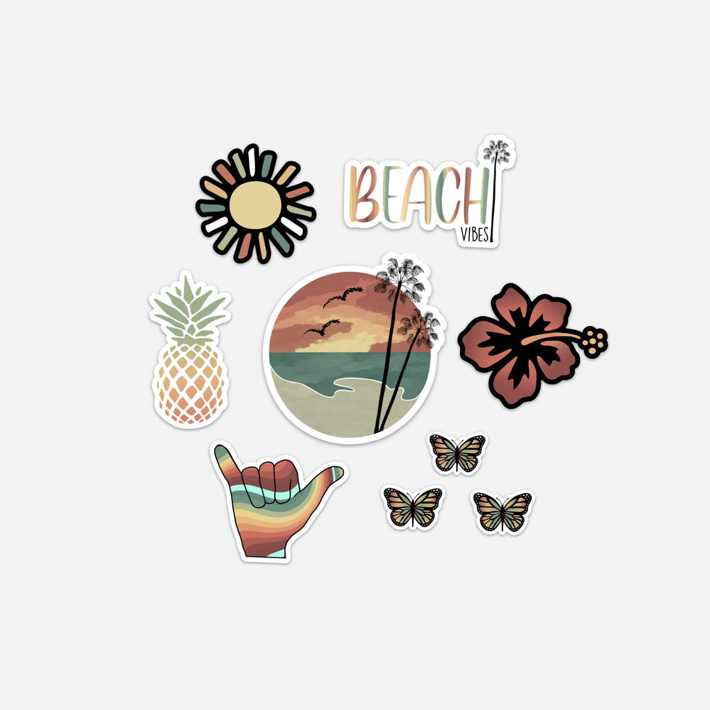Sun, Fun, Beach, and SUP Stickers