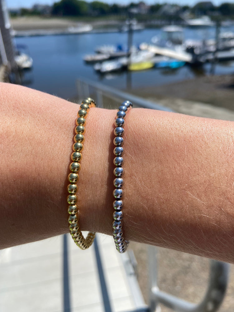 Debbie Katz Pearls Bracelet Silver and Gold