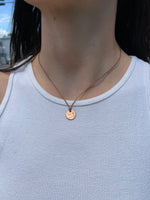Handmade Copper Stamped Necklace