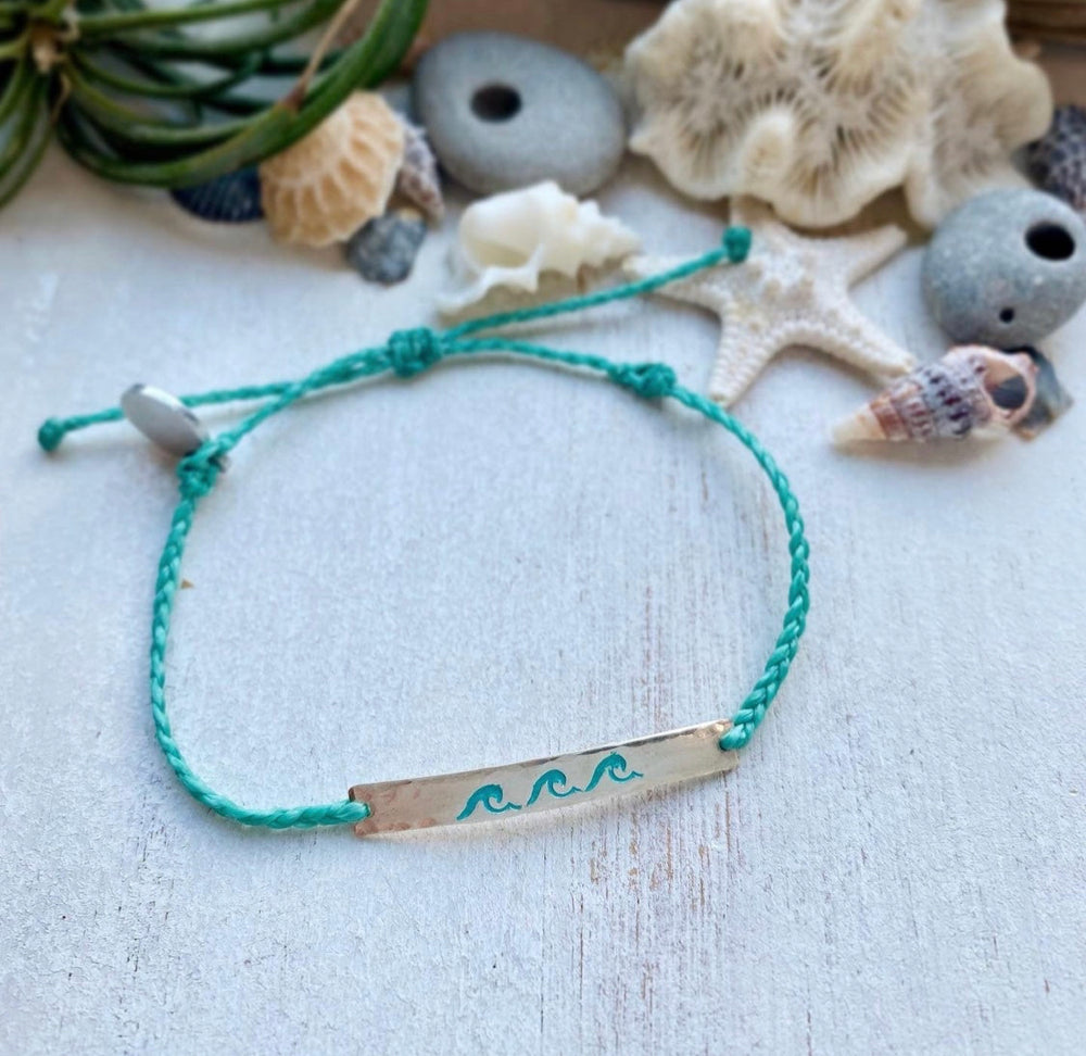 Wave Stamped Bracelet