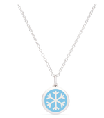 Blue Snowflake and Candy Cane Charm Necklace