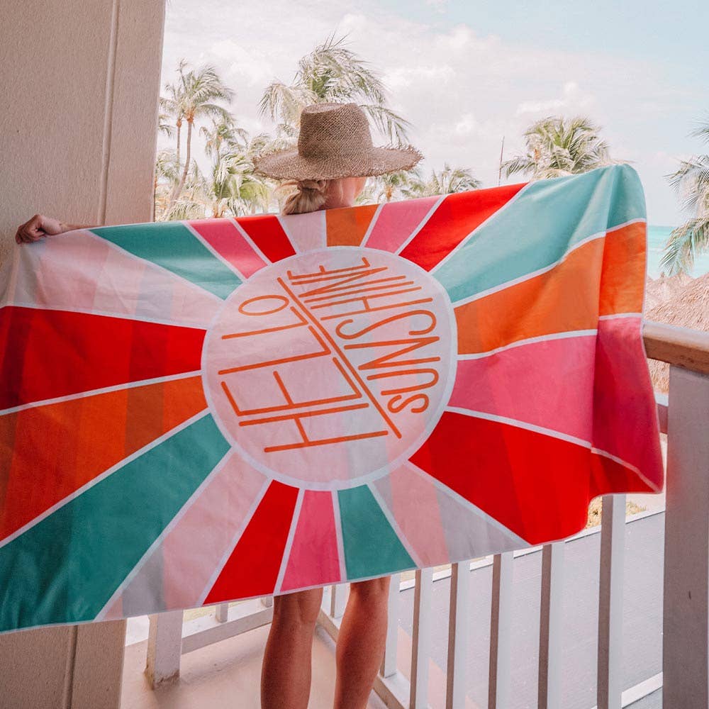 Hello Sunshine Beach Towel