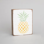 Pineapple Decorative Wooden Block