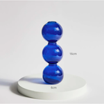 Blue Glass Bubble Vase