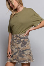 Rough Camouflage Skirt