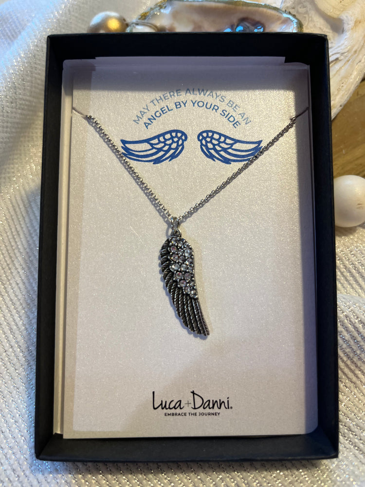 Angel Wing Crystal Necklace