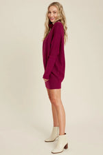 Slouch Neck Tunic Sweater