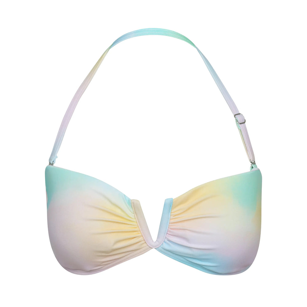 Scarlett Bandeau Multicolored Bikini Top