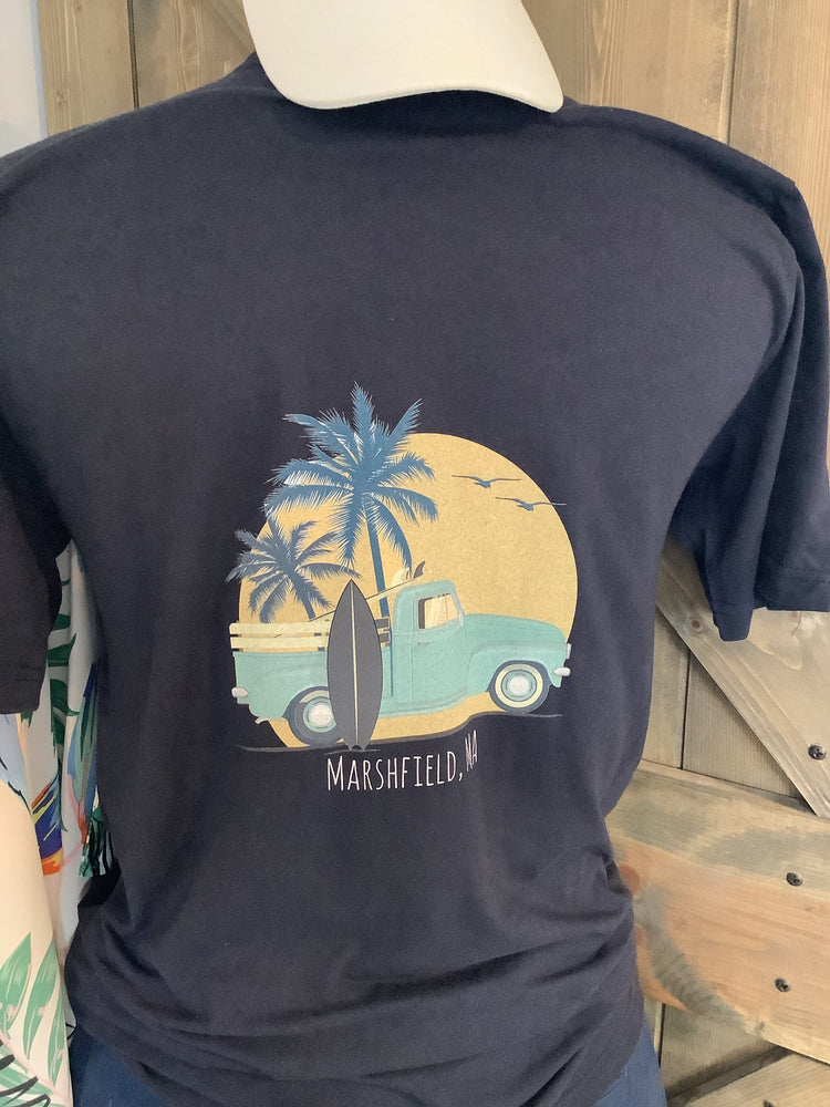 Men's Navy Yup Sup T-Shirt with Truck