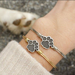 Pawprint Bangle Bracelet