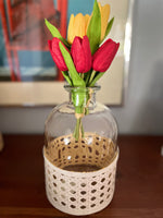 Woven Cane Wicker Vase