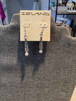 Island silver earrings